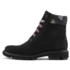 Lucia Way 6 Inch Charm Waterproof Boot “Black Nubuck”