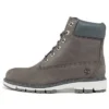 Lucia Way 6 Inch Waterproof Wide Fit Boots “Medium Grey Nubuck”