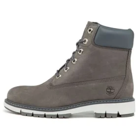 Lucia Way 6 Inch Waterproof Wide Fit Boots “Medium Grey Nubuck”