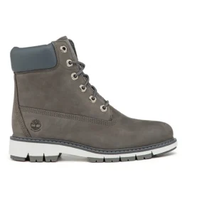 Lucia Way 6 Inch Waterproof Wide Fit Boots “Medium Grey Nubuck”
