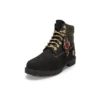Lunar New Year 6 Inch Lace Up Boots “Black Nubuck”