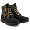 Lunar New Year 6 Inch Lace Up Boots “Black Nubuck”