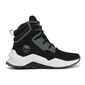 Madbury Side-Zip Waterproof Boot “Black Nubuck”