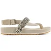 Malibu Waves Thong Sandal “Leopard Nubuck”