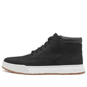 Maple Grove Wide Fit Leather Chukka Boots “Black”