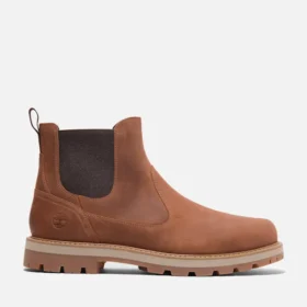 Men’s Britton Road Mid Chelsea Boots – Rust Full-Grain