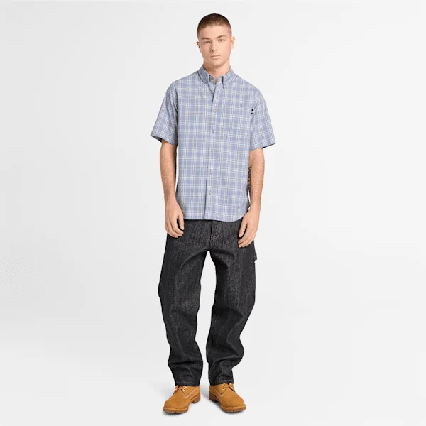 Men’s Checkered Poplin Short-Sleeve Shirt Men’s Checkered Poplin Short-Sleeve Shirt