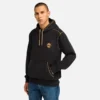 Men’s Contrast Stitch Logo Hoodie – Black Men’s Contrast Stitch Logo Hoodie – Black