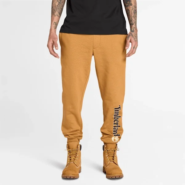 Men’s Linear Logo Sweatpants – Wheat Boot Men’s Linear Logo Sweatpants – Wheat Boot