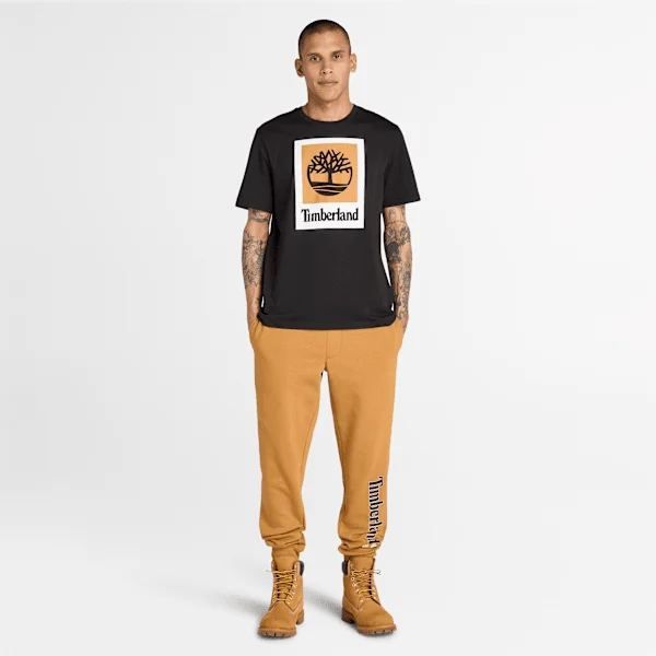 Men’s Linear Logo Sweatpants – Wheat Boot Men’s Linear Logo Sweatpants – Wheat Boot