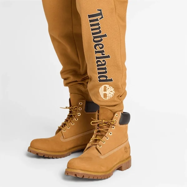 Men’s Linear Logo Sweatpants – Wheat Boot Men’s Linear Logo Sweatpants – Wheat Boot