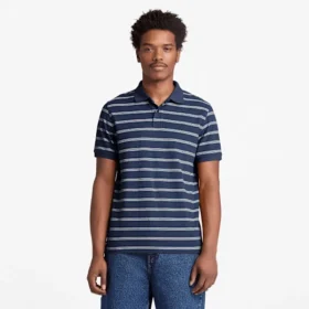 Men’s Millers River Striped Short-Sleeve Polo