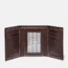 Men’s Smooth Leather Trifold Wallet in Brown Men’s Smooth Leather Trifold Wallet in Brown