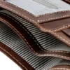 Men’s Smooth Leather Trifold Wallet in Brown Men’s Smooth Leather Trifold Wallet in Brown