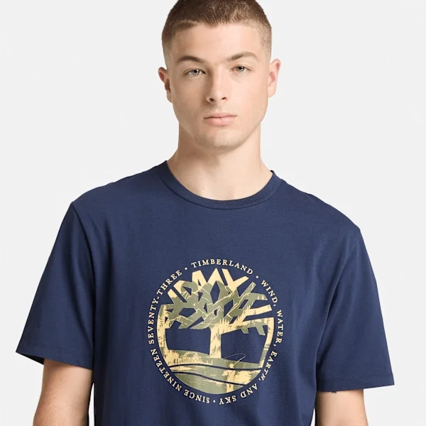 Men’s Tree Logo Lake House Graphic T-Shirt Men’s Tree Logo Lake House Graphic T-Shirt