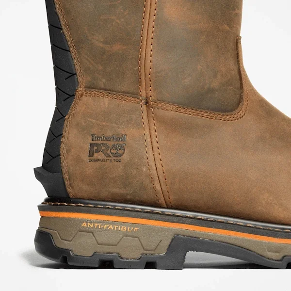 Men’s True Grit Pull-On Comp-Toe Work Boots – Coffee Brown Men’s True Grit Pull-On Comp-Toe Work Boots – Coffee Brown