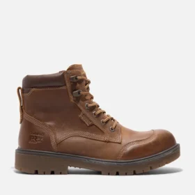 Men’s Whitman 6-Inch Soft Toe Work Boots – Medium Brown