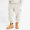 Mixed Media Garment Dye Sweatpants “White”