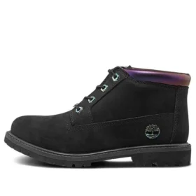 Nellie 6-Inch Iridescent Waterproof Chukka Boots “Black Nubuck”