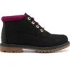 Nellie Chukka Waterproof Boot “Black Pink”