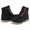 Paninara Collarless 6 Inch Wide Fit Waterproof Boots “Black Nubuck”