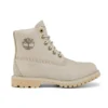 Paninara Collarless 6 Inch Wide Fit Waterproof Boots “Light Grey Nubuck”