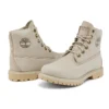 Paninara Collarless 6 Inch Wide Fit Waterproof Boots “Light Grey Nubuck”