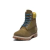 Premium 6 Inch Boots “Olive Green Nubuck with Yellow Collar”