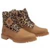 Premium 6 Inch Lace Up Boot “Leopard Print Beige Nubuck”