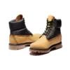 Premium 6 Inch Leather and Fabric Boots “Wheat Nubuck with Black”