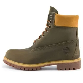 Premium 6 Inch Waterproof Boot “Olive Green Yellow”