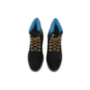 Premium 6 Inch Waterproof Boots “Black Nubuck with Blue”
