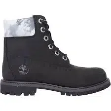 Premium 6 Inch Waterproof Boots “Black Nubuck with Grey Camo Collar”