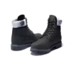 Premium 6 Inch Waterproof Boots “Black Nubuck with Grey Camo Collar”