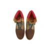 Premium 6 Inch Waterproof Boots “Brown Nubuck with Yellow and Red Collar”