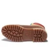 Premium 6 Inch Waterproof Boots “Brown Nubuck with Yellow and Red Collar”