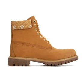 Premium 6 Inch Waterproof Boots “Wheat and Logo Print”