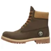 Premium 6 Inch Waterproof “Dark Brown Nubuck Olive”