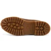 Premium 6 Inch Waterproof Wide Fit Boots “Brown Nubuck with Yellow and Red Collar”