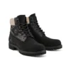 Premium Waterproof Wide Fit Boot “Black Nubuck with Pink”