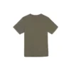 Printing Casual Round Neck Short Sleeve Couple Style Green