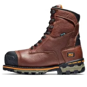 Pro Boondock 8-Inch Composite Toe Waterproof Work Boots “Brown”