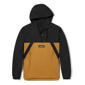Pullover Windbreaker Jacket “Black Brown”