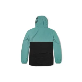 Pullover Windbreaker Jacket “Green Black”