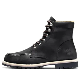 Redwood Falls Waterproof Moc-Toe Boot “Black Full-Grain”