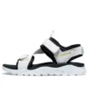 Ripcord Double-Strap Sandals “White Black”