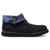 Roll Top Boots Basic “Black Blue Camouflage”