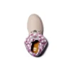Roll Top Boots Basic “Pale Pink with Plaid Print”