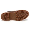 Roll Top Mid-Top Boots “Brown Green Camouflage Print”