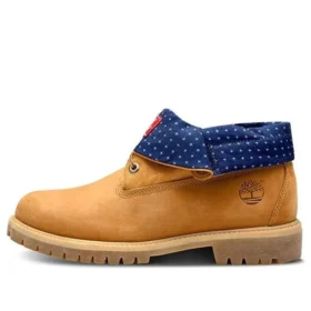 Roll Top Wide Fit Boots Basic “Wheat Blue”